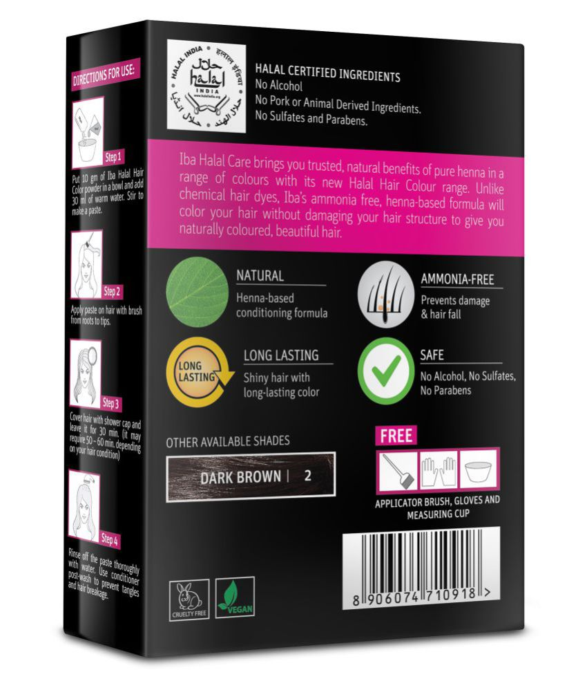 Iba Halal Care Hair Colour Dark Coal 60gm Buy Iba Halal Care Hair 