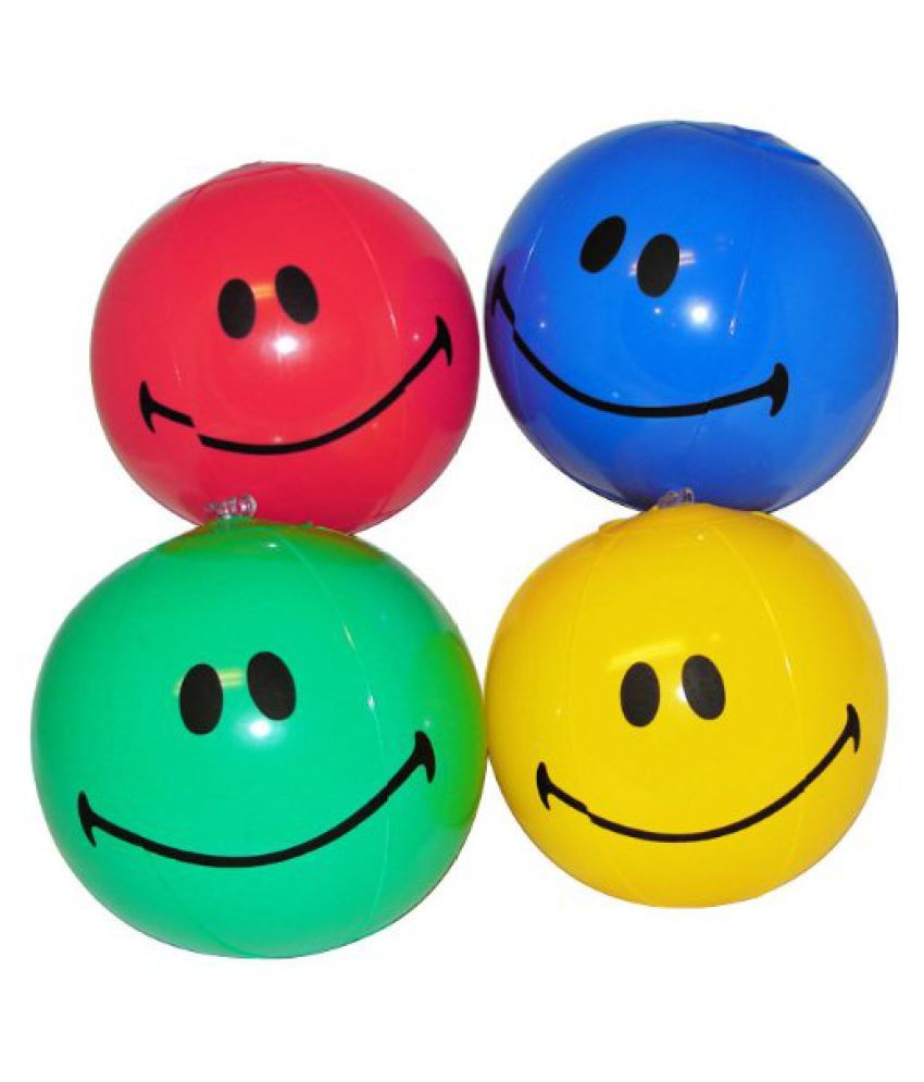 Mini Smiling Inflatable Beach Balls (1 Dz) By Fun Express - Buy Mini ...