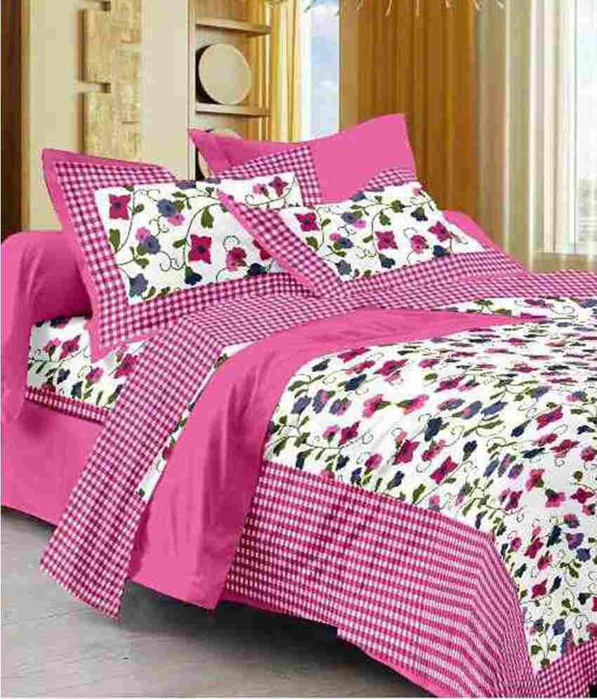     			Kismat Collection Double Cotton Printed Bed Sheet