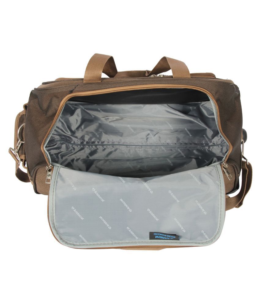 Aristocrat Brown Solid Duffle Bag Buy Aristocrat Brown Solid Duffle