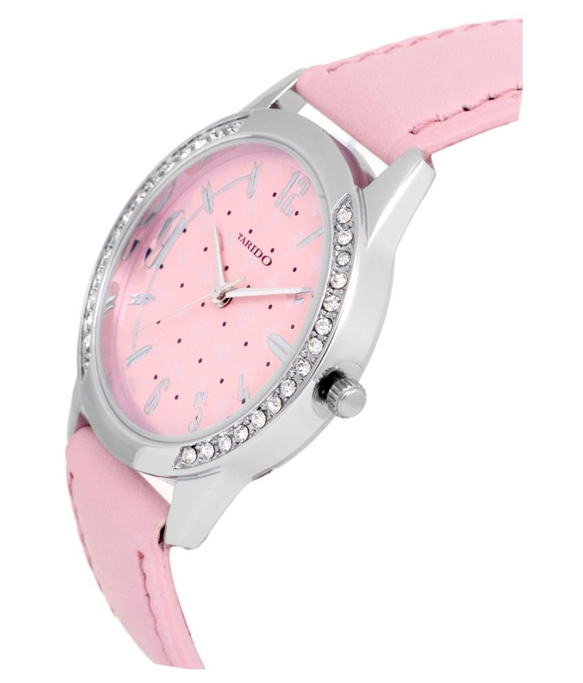 Tarido Pink Wrist Watch For Women Price in India: Buy Tarido Pink Wrist ...