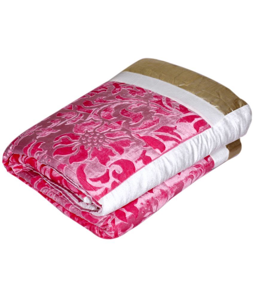 IndiWeaves King Velvet Floral Bedding Set - Buy IndiWeaves King Velvet ...