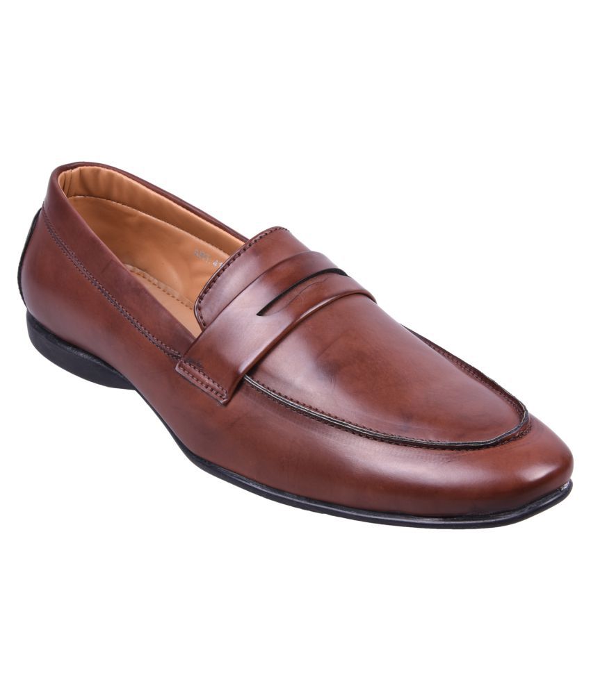 Andrew Scott Brown Party Artificial Leather Formal Shoes Price in India ...