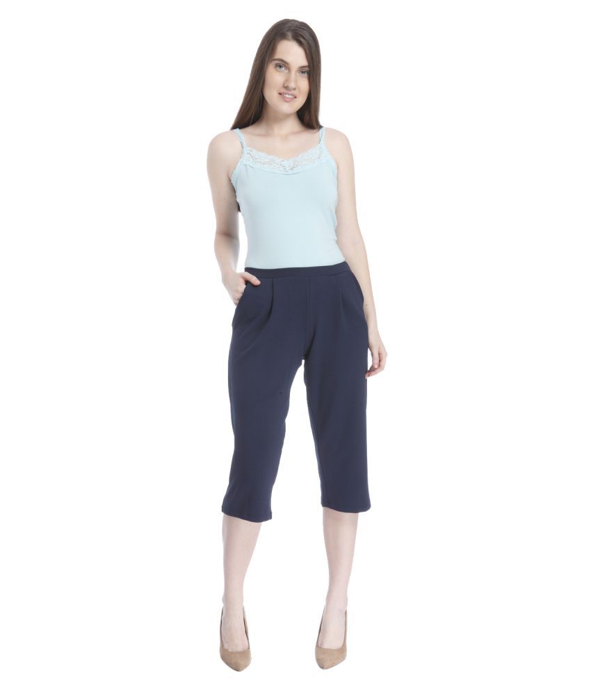 Buy Vero Moda Polyester Capris Online at Best Prices in India - Snapdeal