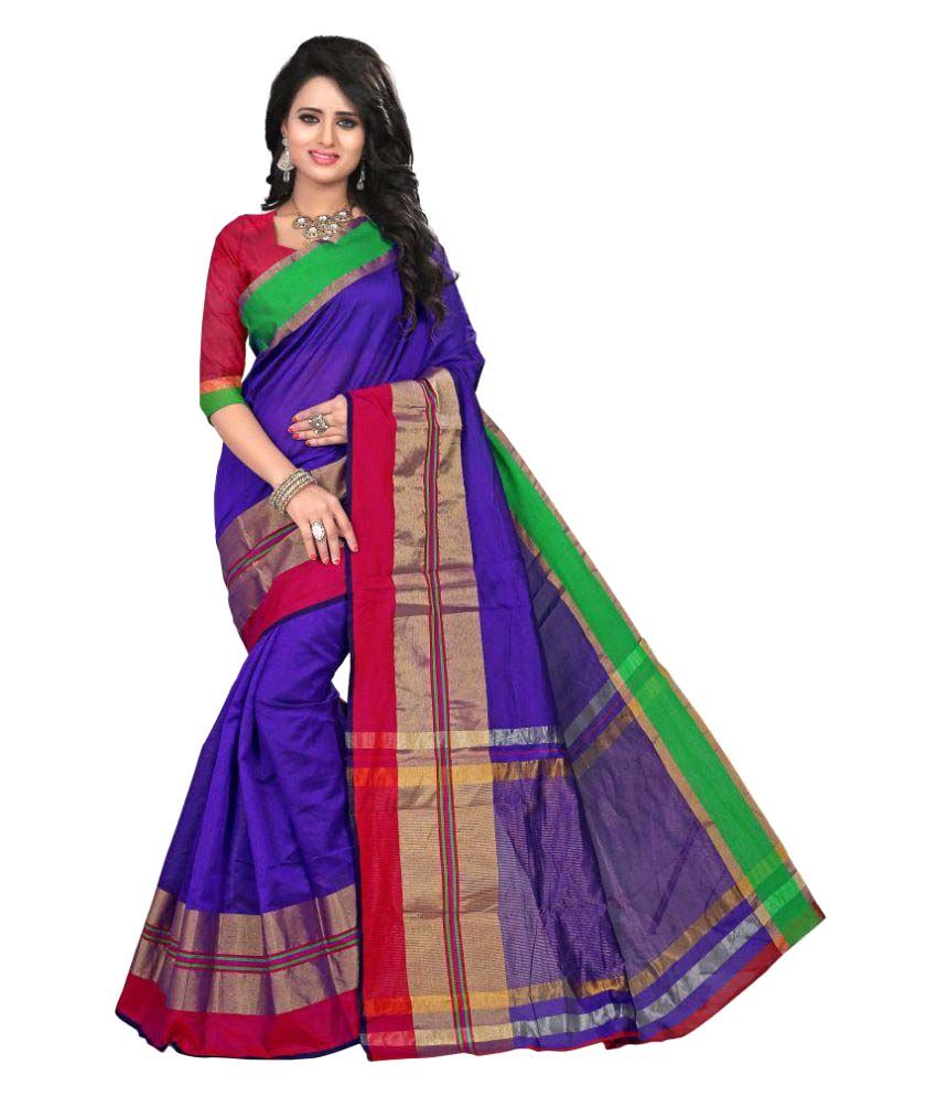 purple cotton sarees