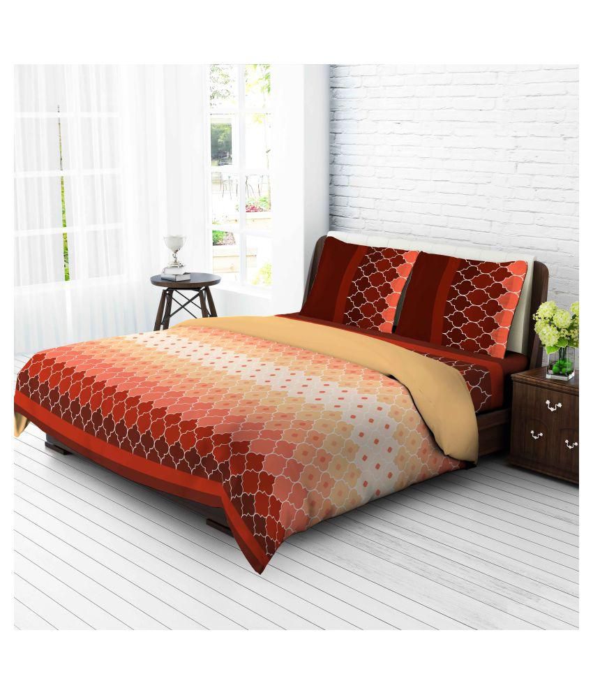 Berry Island Double Cotton Contemporary Bed Sheet - Buy Berry Island ...