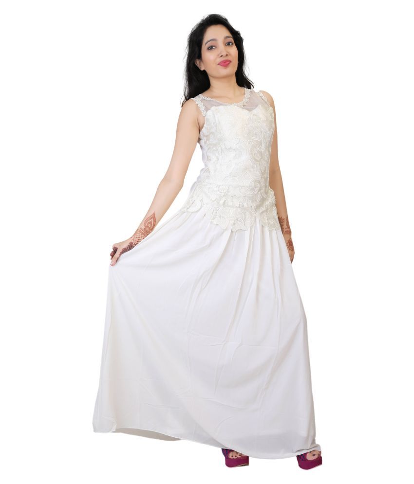 chiffon georgette gown