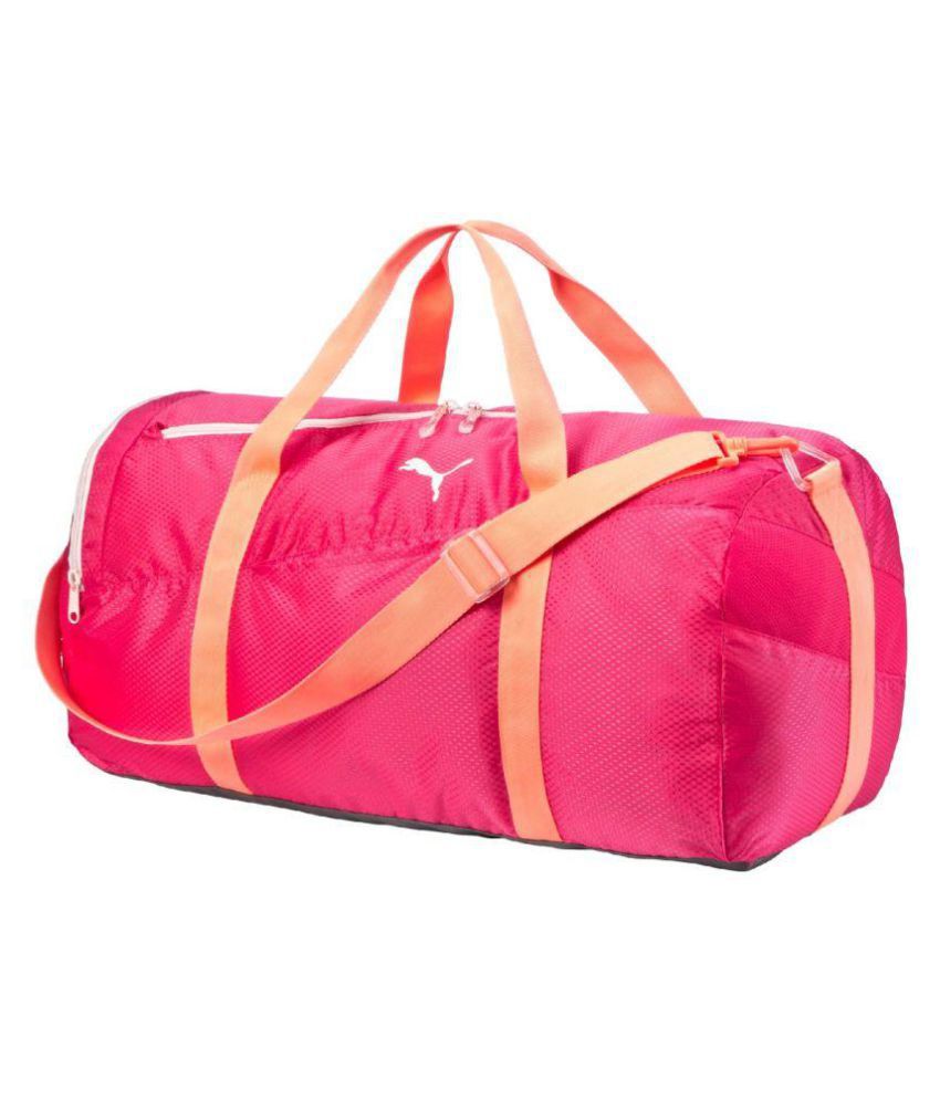 pink puma duffle bag