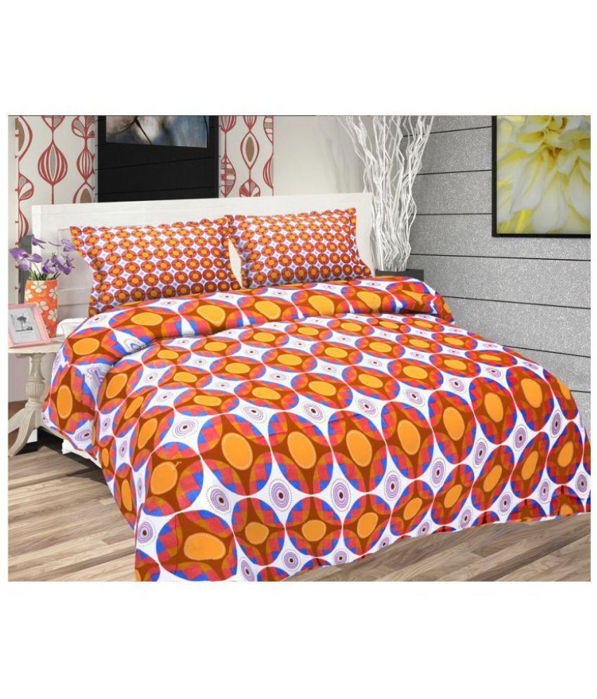 Freely Queen Cotton Floral Bed Sheet Buy Freely Queen Cotton Floral