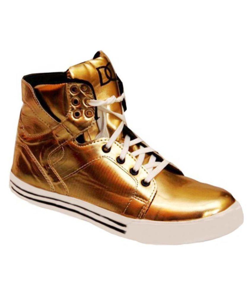 Wings Lifestyle Gold Casual Shoes - Buy Wings Lifestyle Gold Casual ...