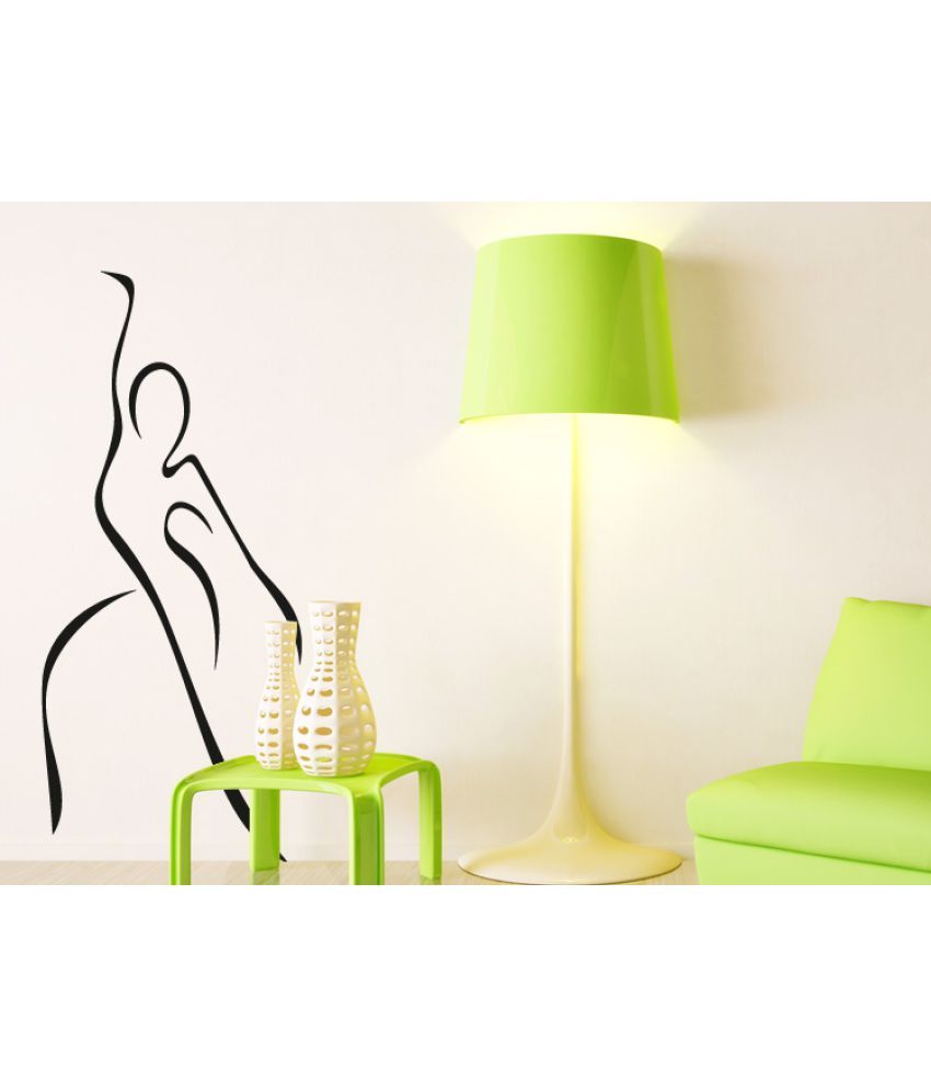     			Decor Villa Girl Line Art Vinyl Wall Stickers