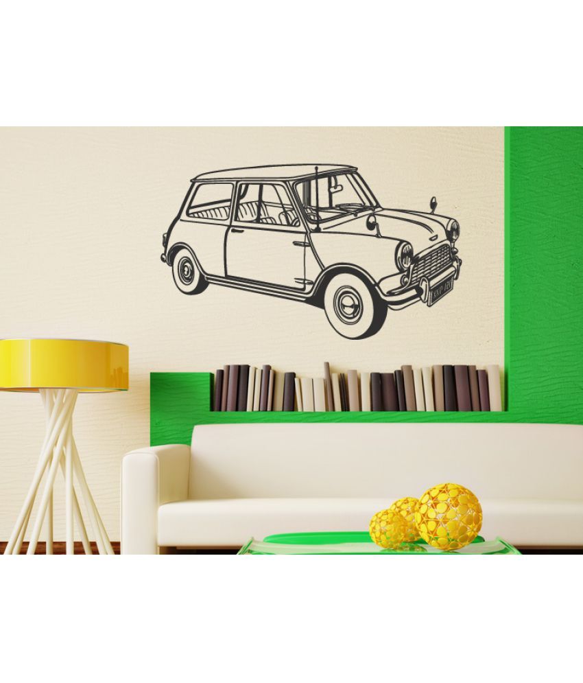     			Decor Villa Mr. Bean car Vinyl Wall Stickers