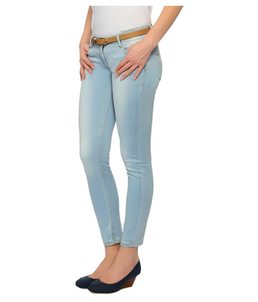 sky blue lycra pants