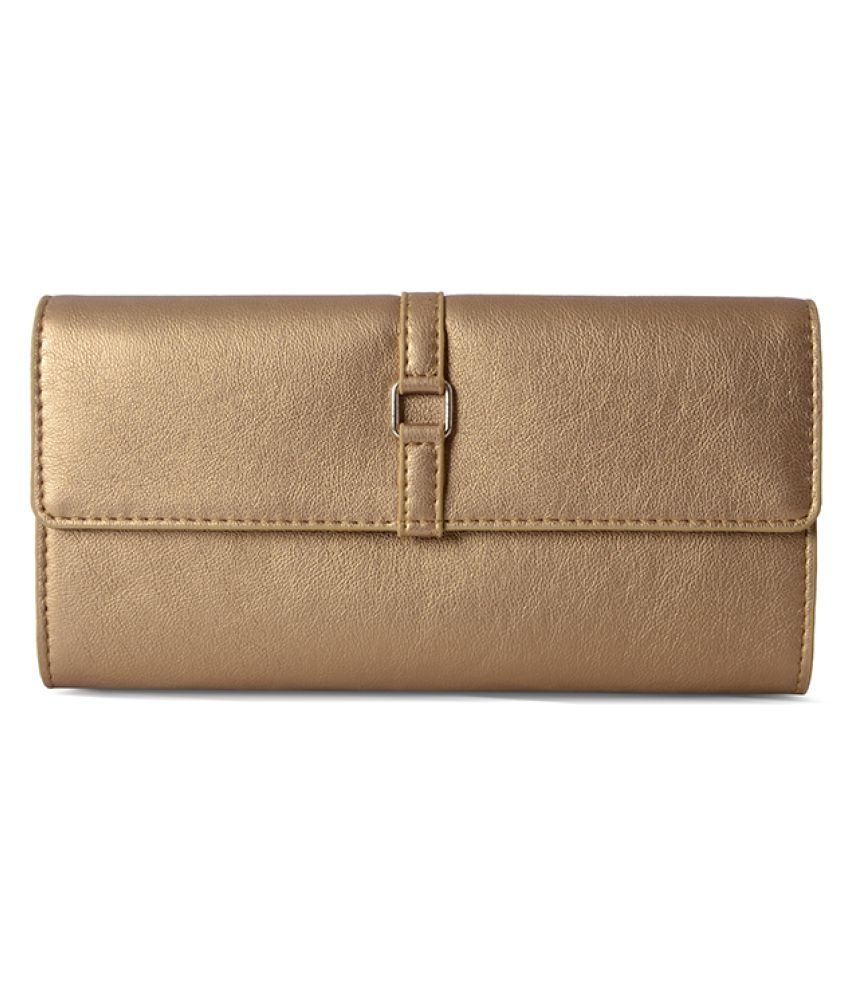 baggit golden clutch