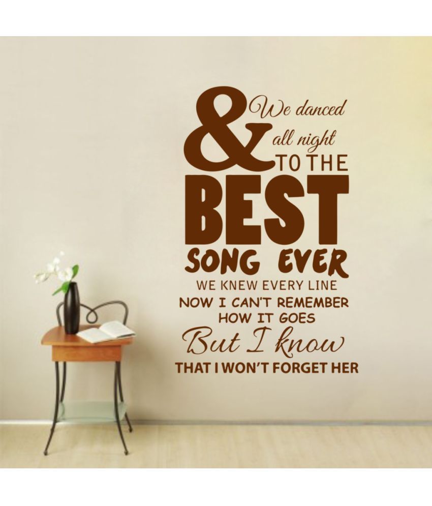     			Decor Villa Best Song Ever Vinyl Wall Stickers