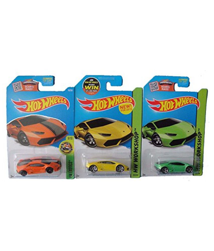 Hot Wheels 2015 2016 Lamborghini Huracan 3-car set: Yellow, Green and  Orange - Buy Hot Wheels 2015 2016 Lamborghini Huracan 3-car set: Yellow,  Green and Orange Online at Low Price - Snapdeal