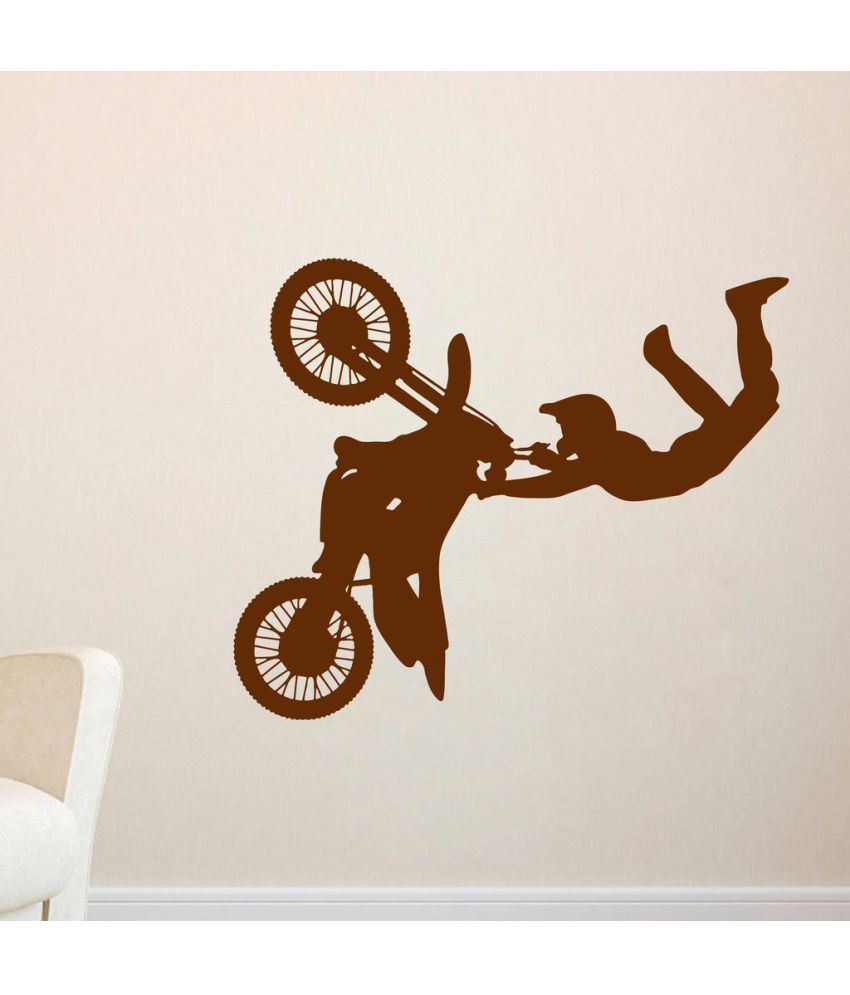     			Decor Villa Bike Stunt Vinyl Wall Stickers