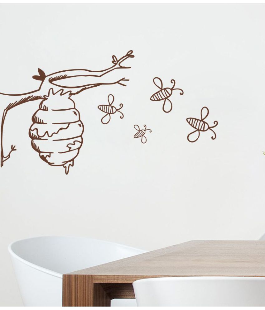     			Decor Villa Braches Bee Vinyl Wall Stickers