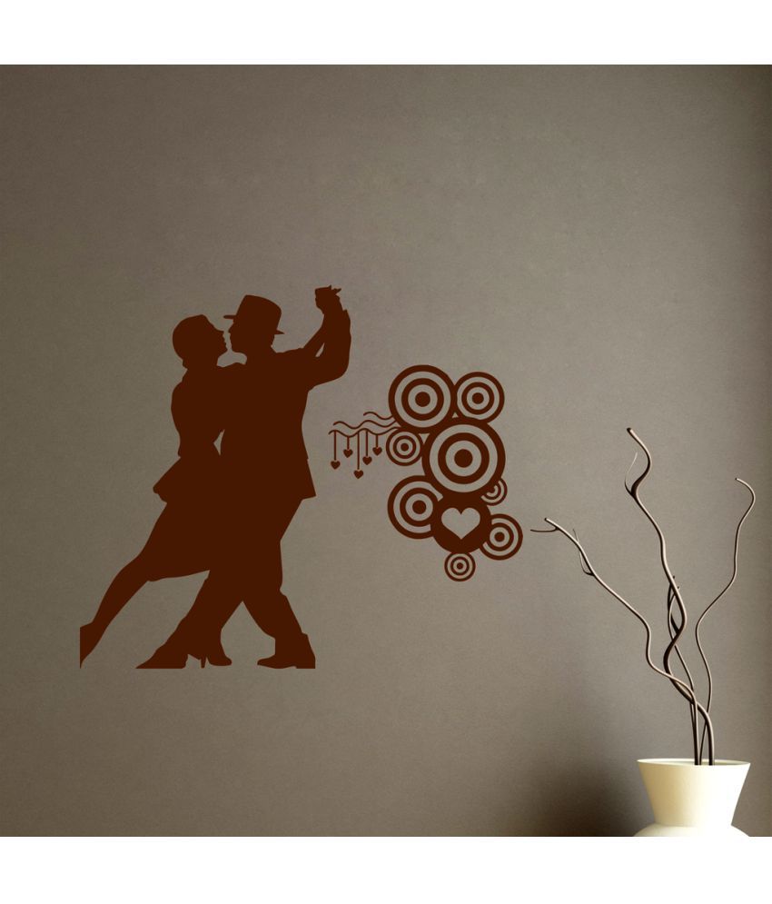     			Decor Villa Dancing Couple Vinyl Wall Stickers