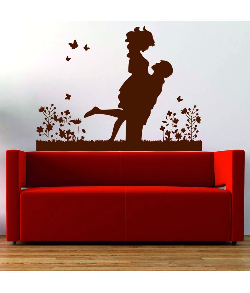     			Decor Villa Love boy and girl Vinyl Wall Stickers