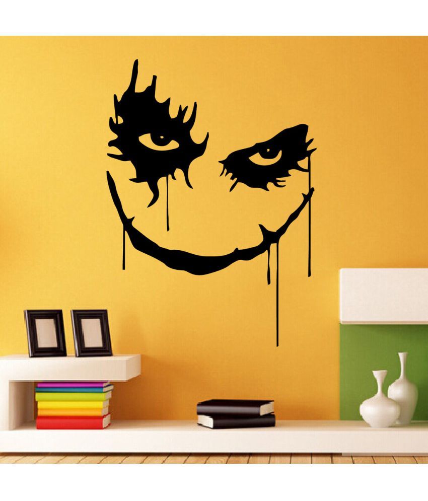     			Decor Villa Jocker face Vinyl Wall Stickers