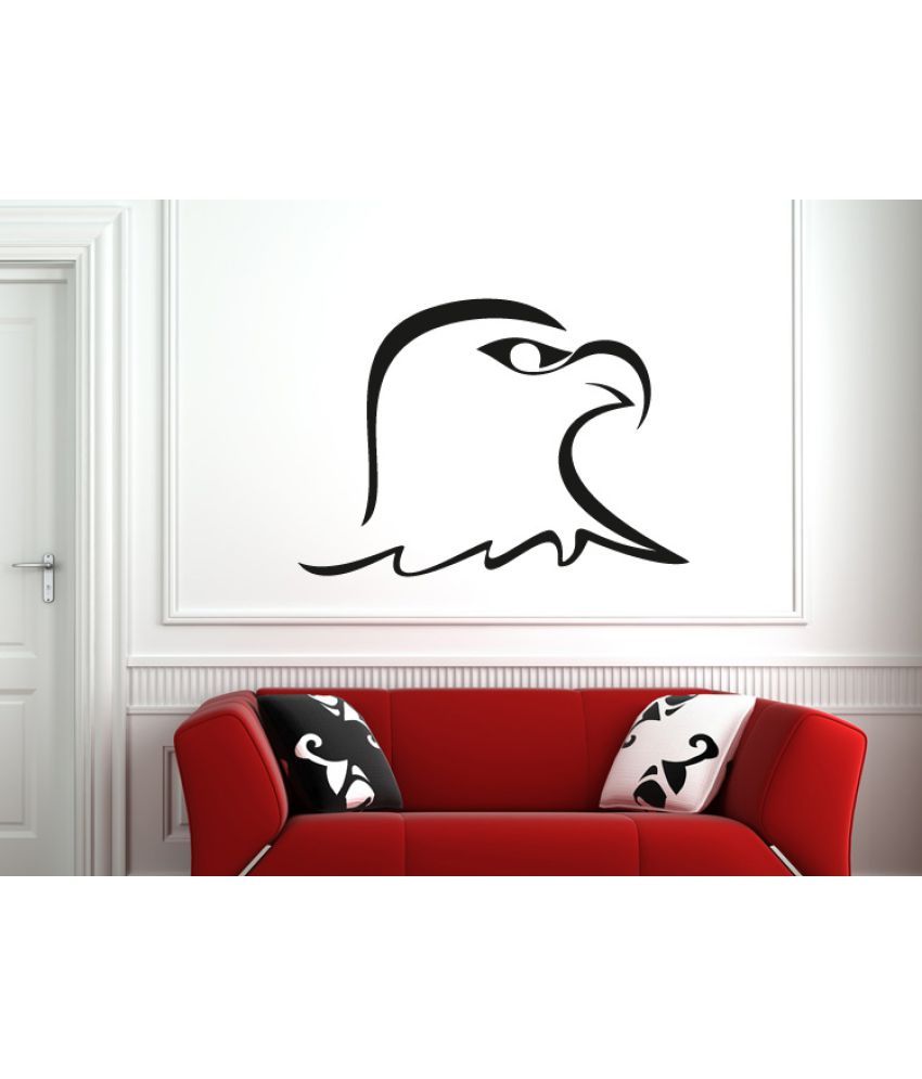     			Decor Villa Bird face art Vinyl Wall Stickers