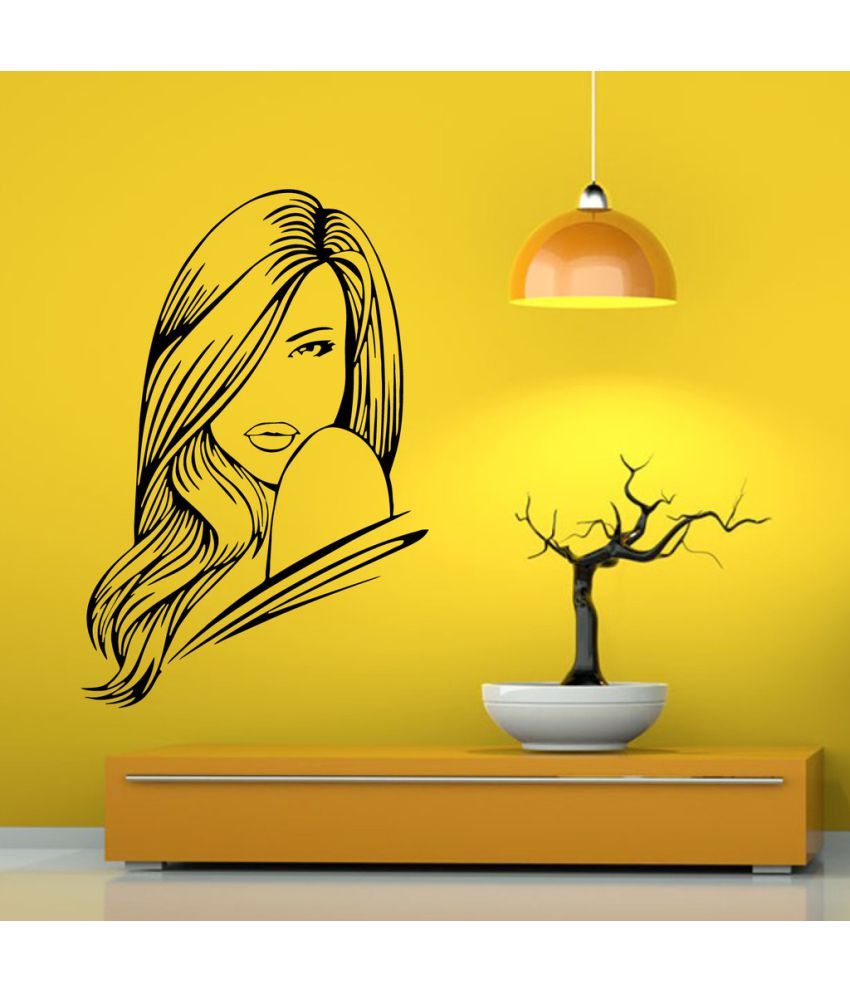     			Decor Villa Cute girl Vinyl Wall Stickers