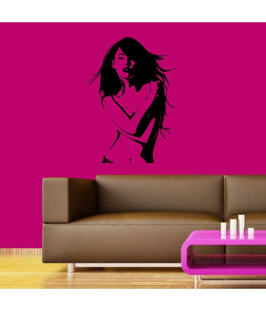     			Decor Villa Girl on wall Vinyl Wall Stickers