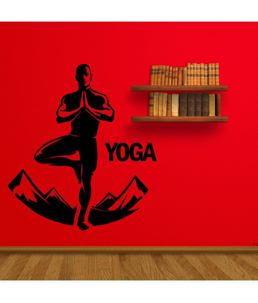     			Decor Villa Yoga Vinyl Wall Stickers