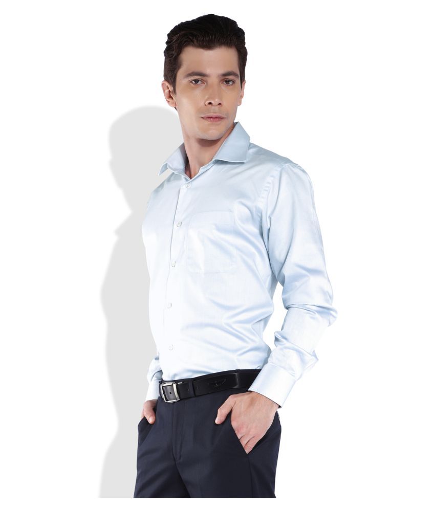 silver formal shirt