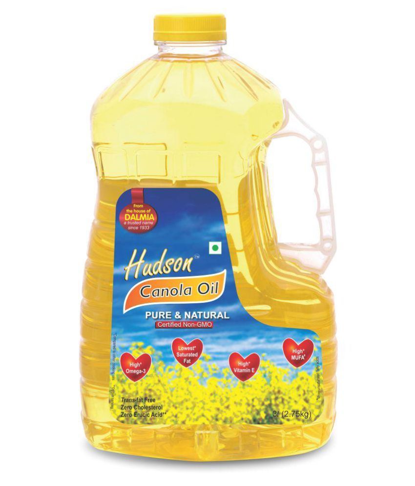 Hudson Canola Oil 3 l Pack of 2: Buy Hudson Canola Oil 3 l ...