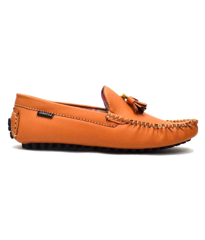 Indian Style Tan Loafers - Buy Indian Style Tan Loafers Online at Best ...