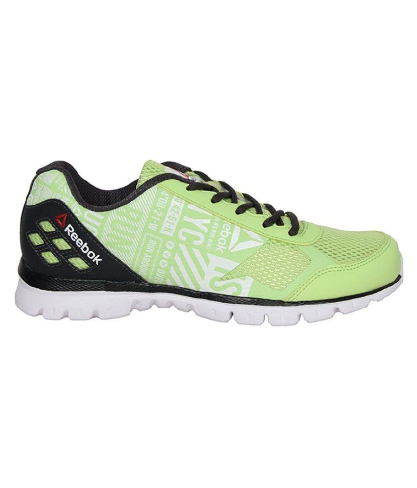 reebok black and green shoes