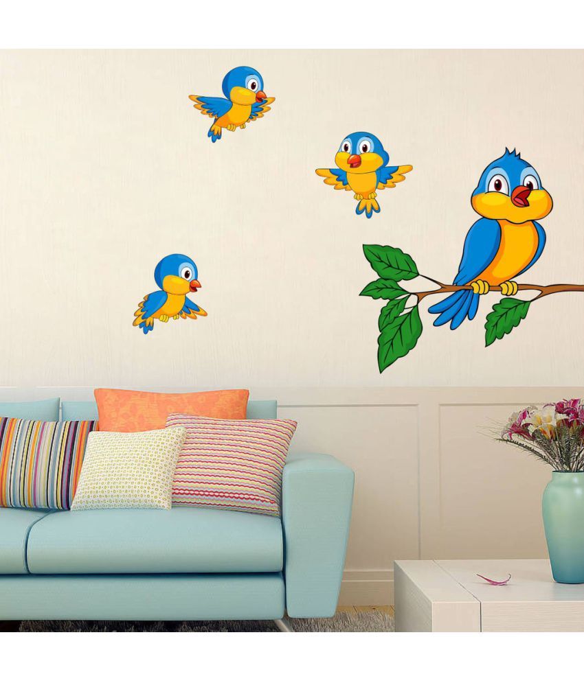     			Decor Villa Birds Branches Vinyl Wall Stickers