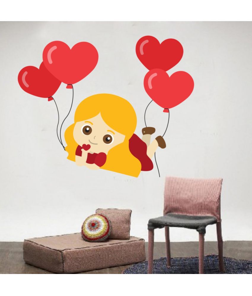     			Decor Villa Red belloon Vinyl Wall Stickers