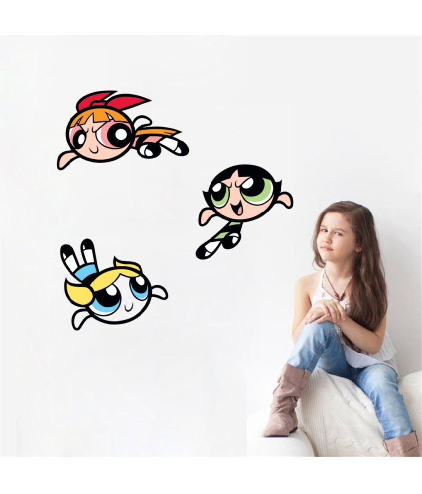     			Decor Villa Super girls Vinyl Wall Stickers