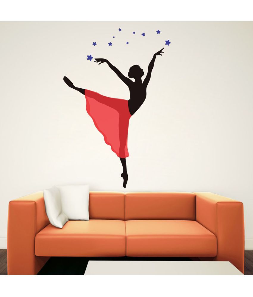     			Decor Villa dancing lady Vinyl Wall Stickers