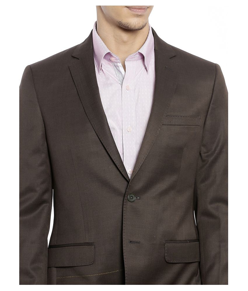Raymond Brown Solid Formal Suit Buy Raymond Brown Solid Formal Suit
