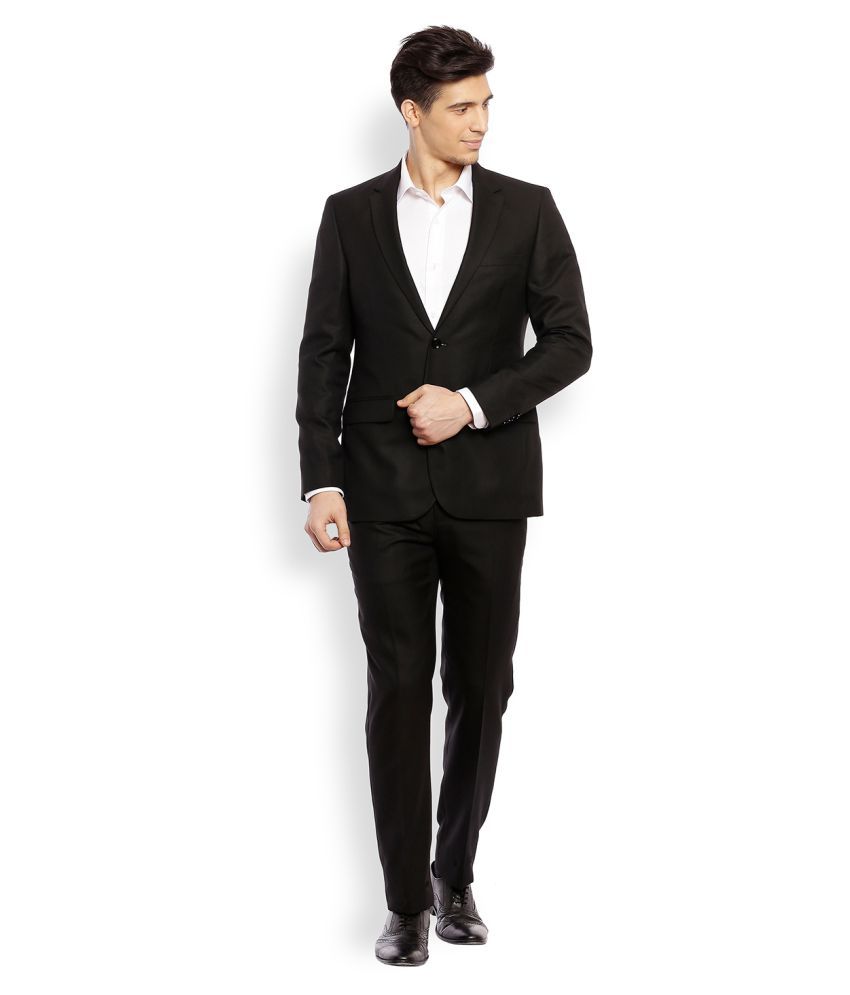 Raymond Black Solid Formal Suit Buy Raymond Black Solid Formal Suit