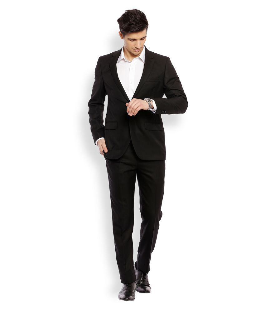 Raymond Black Solid Formal Suit Buy Raymond Black Solid Formal Suit