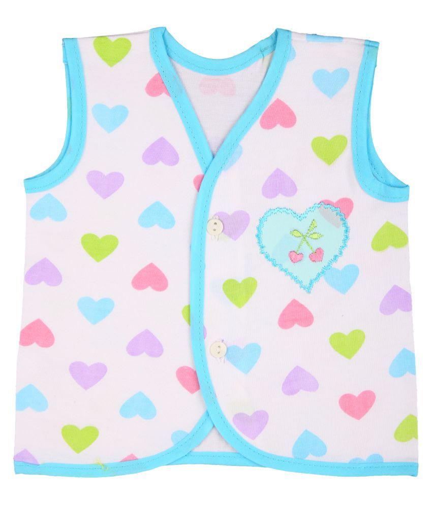 MomToBe Heart Print Baby Jhabla for Newborn/Infants, Pack of 3 - Buy ...