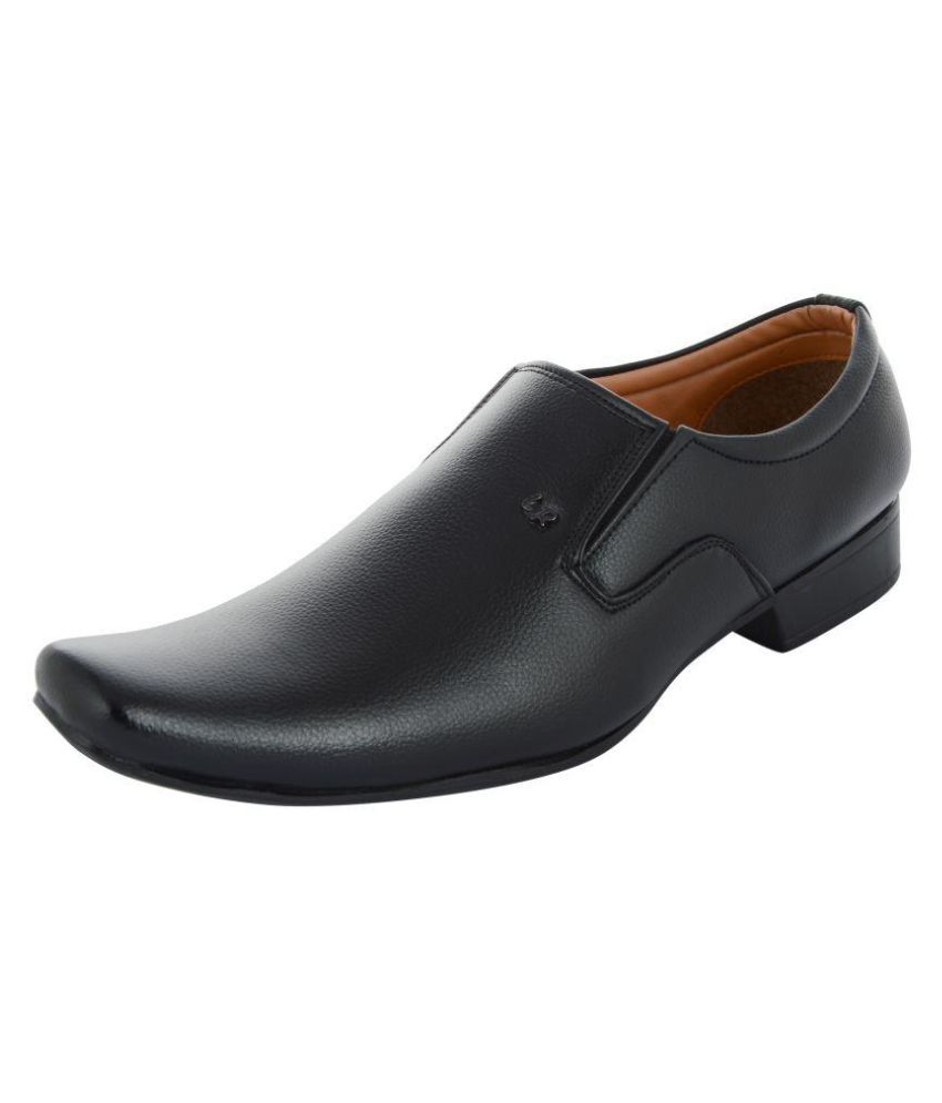     			Fashion Victim Black Office Artificial Leather Formal Shoes