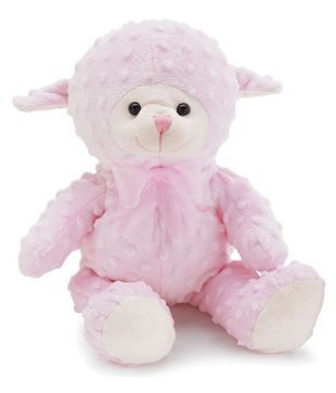 pink lamb stuffed animal