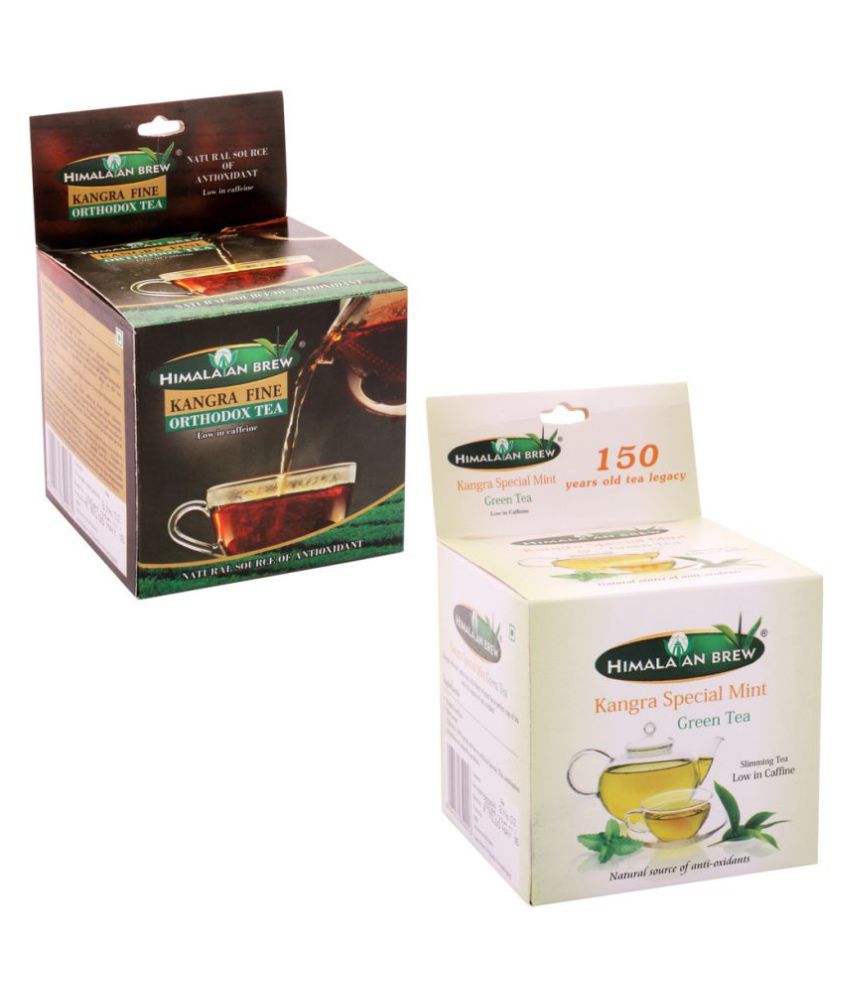 Himalayan Brew Combo of Kangra Fine Orthodox Tea and Green Mint Tea ...