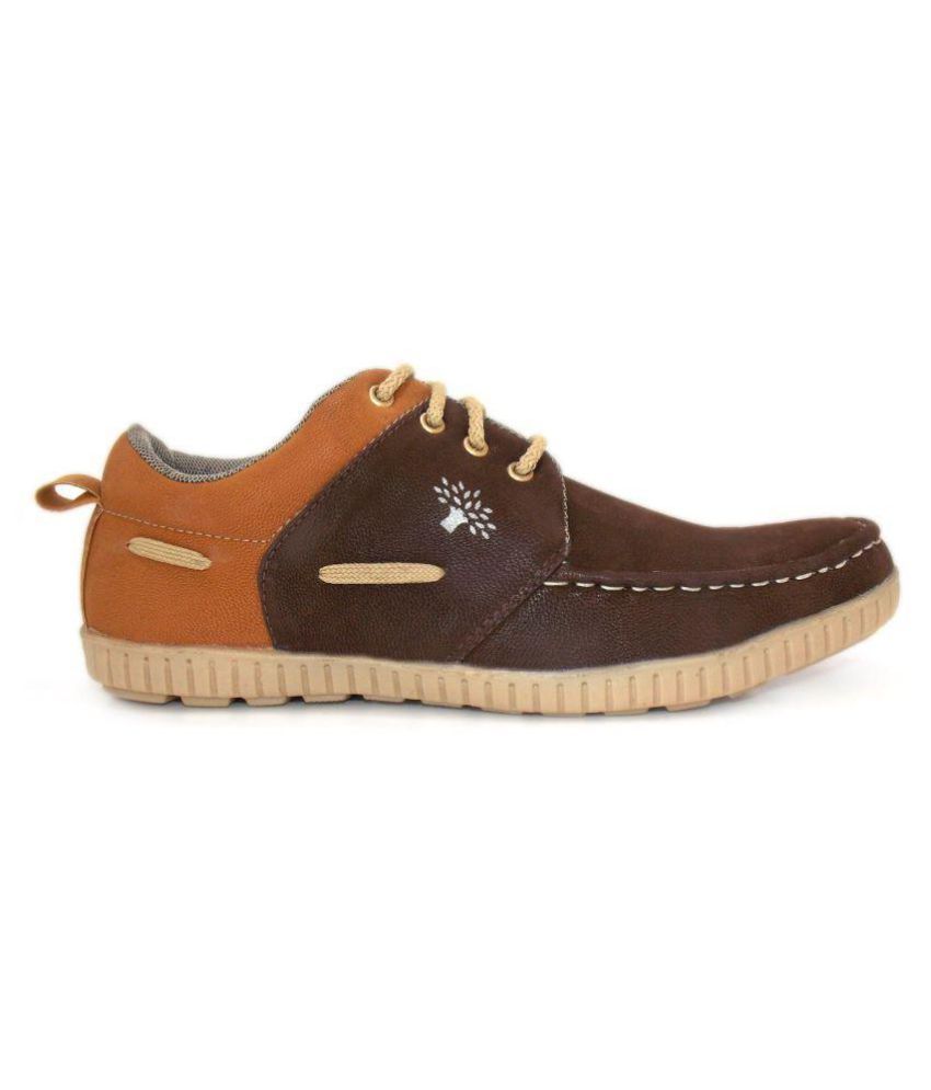 MBS Collection Sneakers Brown Casual Shoes - Buy MBS Collection ...