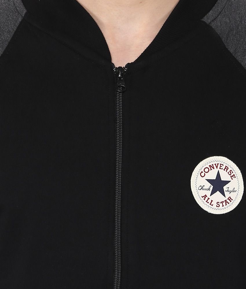 converse black sweatshirt