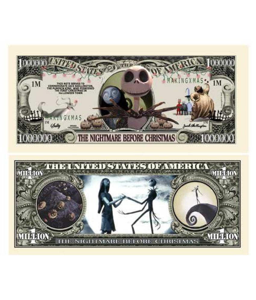 Nightmare Before Christmas Million Dollar Bill in Collector Grade