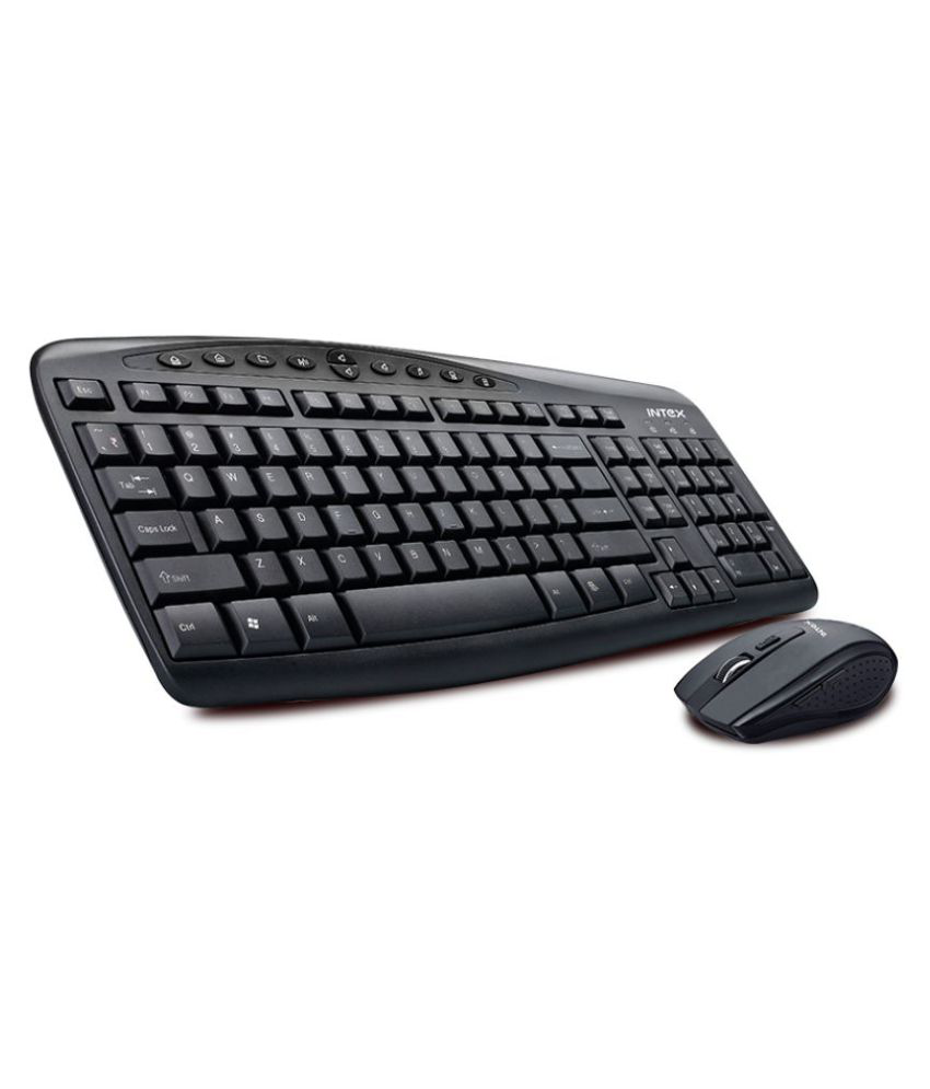     			Intex grace duo Black Wireless Keyboard Mouse Combo Keyboard