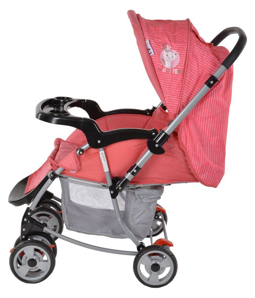 Toyhouse StarKid Elite Baby Stroller Pram with Rocking Function Pink