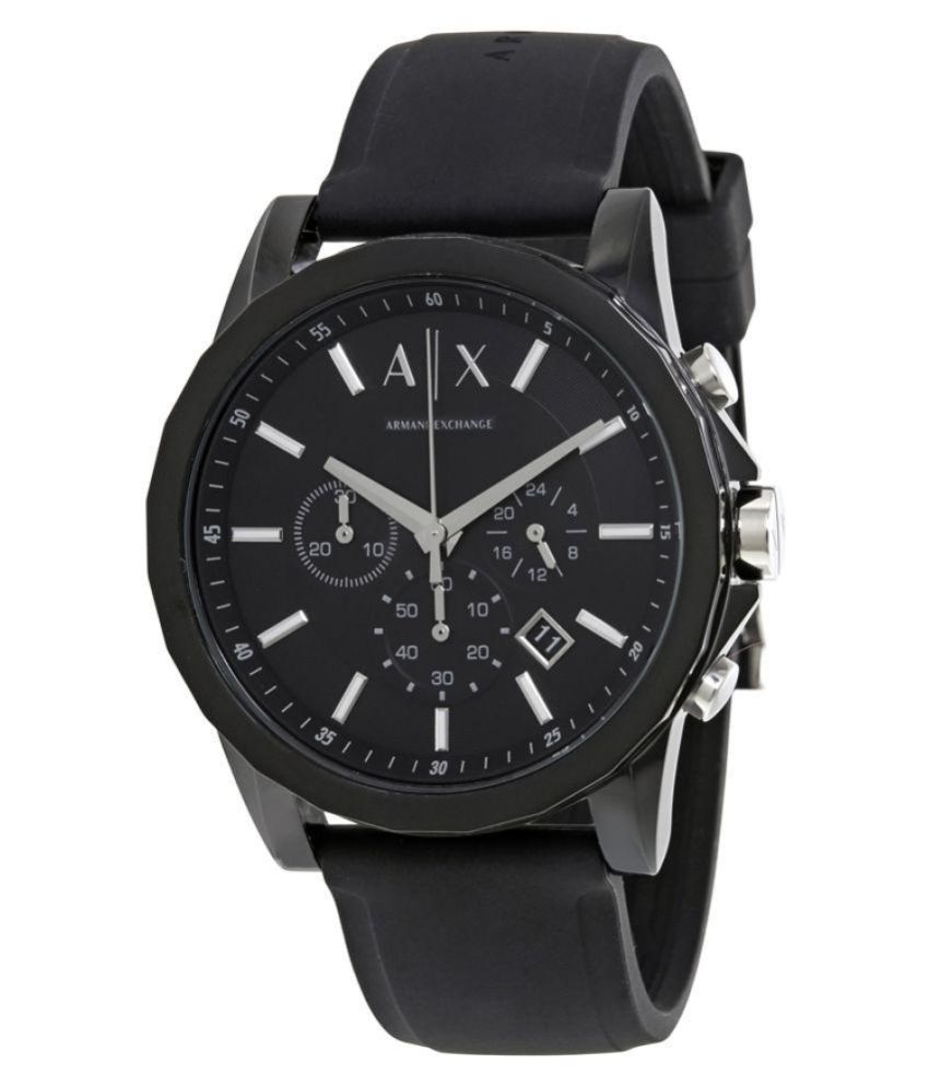 Armani Exchange Black Chronograph Watch - Buy Armani Exchange Black ...